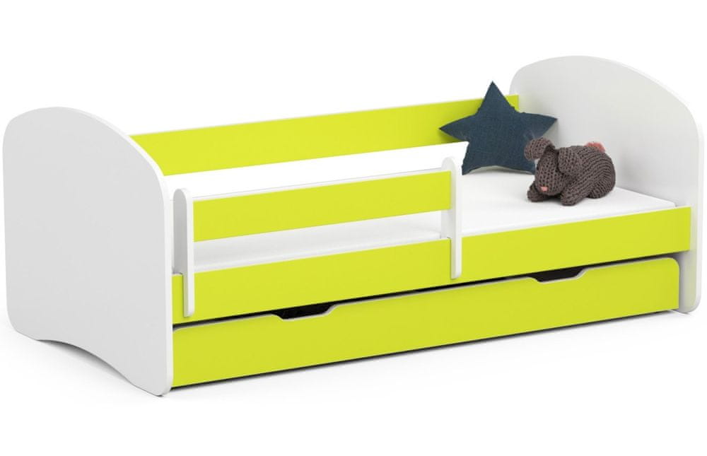 Akord Detská posteľ SMILE 160x80 cm limetková